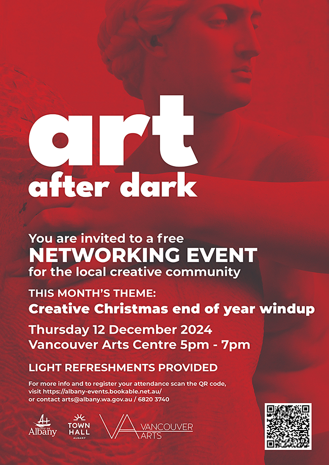 Art After Dark poster DEC 2024