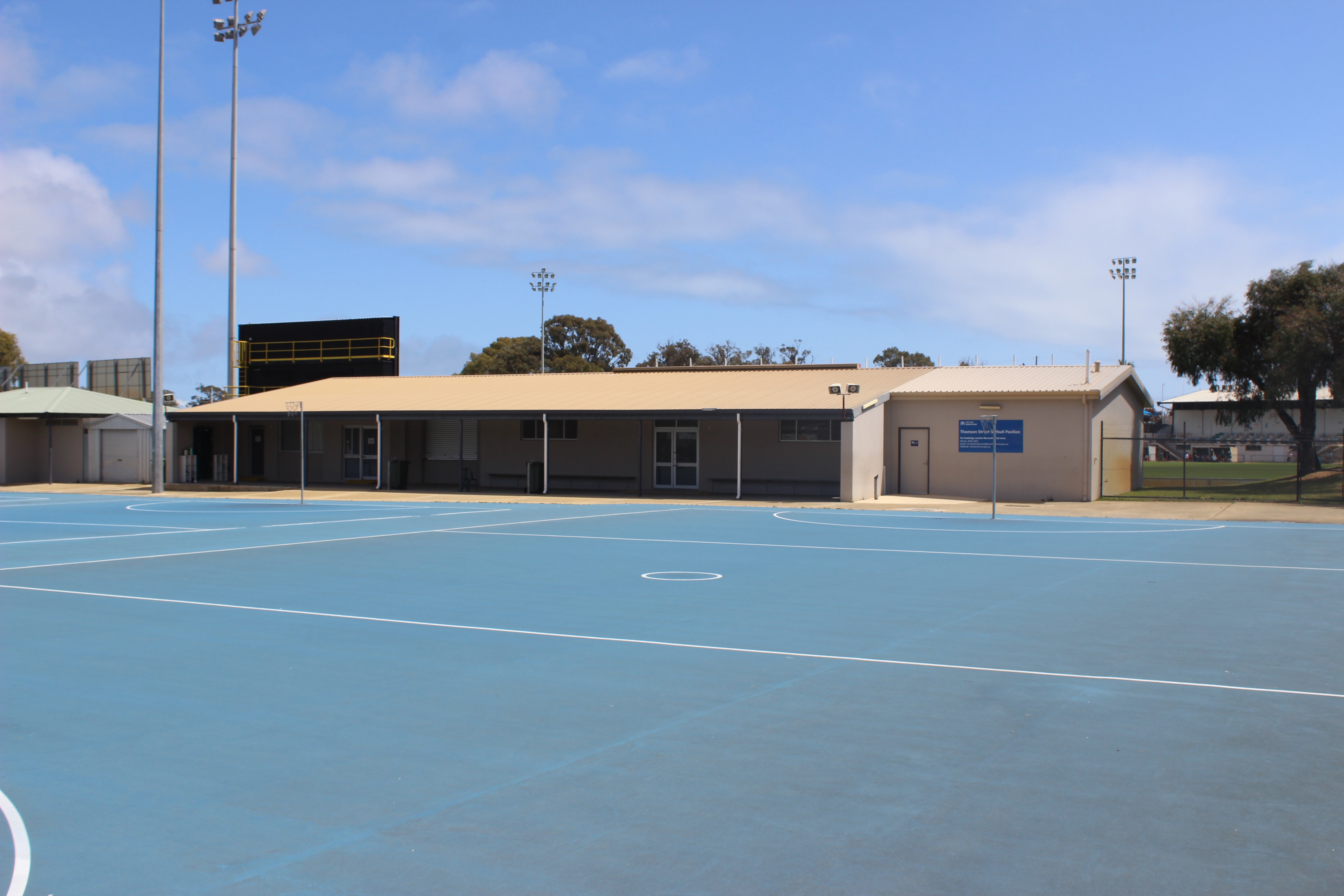 Thomson Street Netball Pavilion & Courts Details | Attekus City of Mandurah