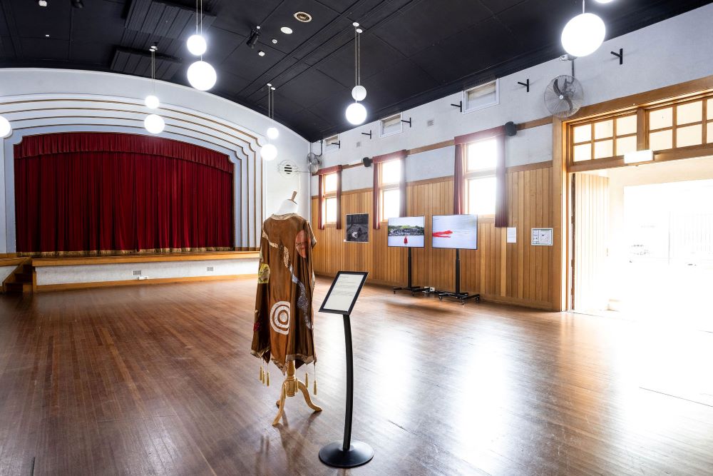 The interior of Randwick Town Hall transformed into a creative exhibition space